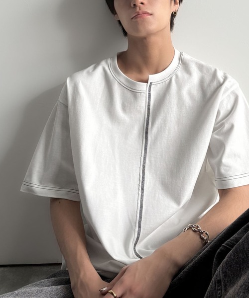 

Футболка с асимметричным дизайном швов Classical Origin, белый