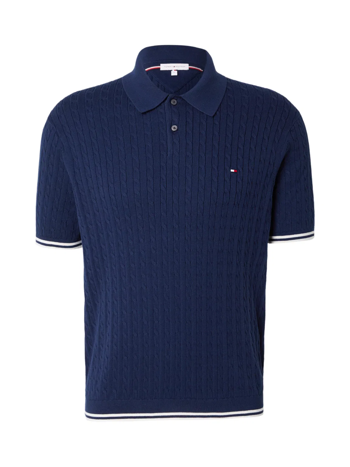 Рубашка Tommy Hilfiger Cable Short Sleeve, синий
