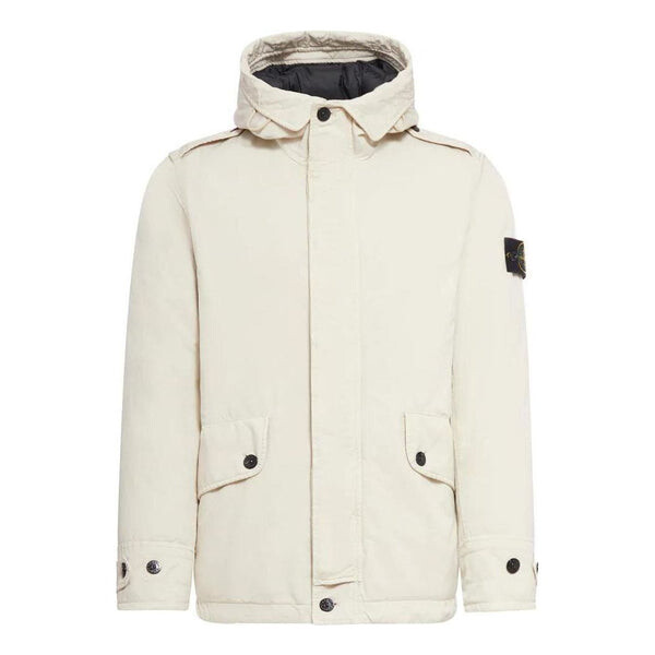 

Куртка high-neck hooded jacket 'plaster' Stone Island, бежевый