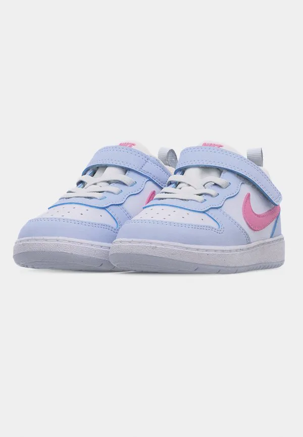 Кроссовки унисекс court borough Nike Sportswear, White/Pink Rise/Football Grey — фото 3