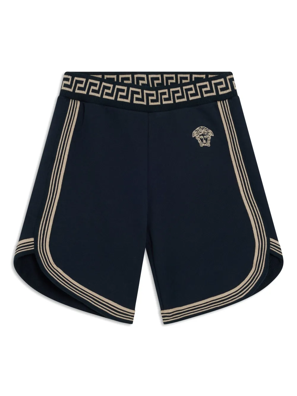 

Шорты с декором Greca Versace Kids, синий