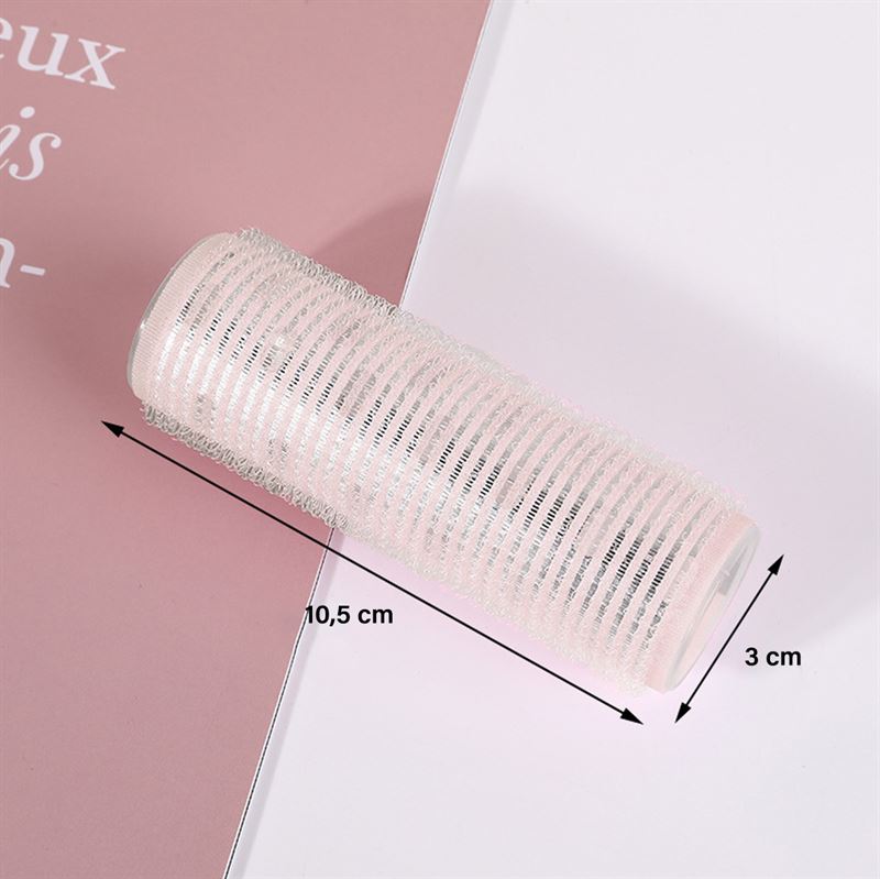 Бигуди для волос ceramic thermal hair rollers 50/40/30x105 mm Soho, milky pink — фото 3