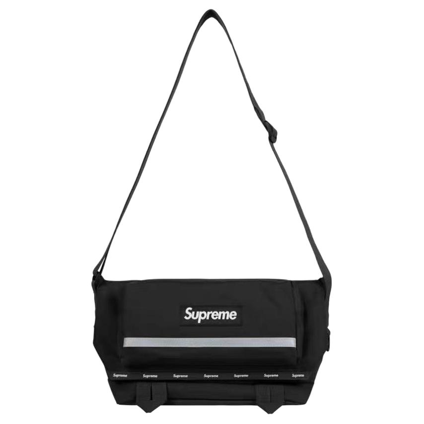 

Supreme Нейлоновая сумка-мессенджер через плечо унисекс сине-черная, Black