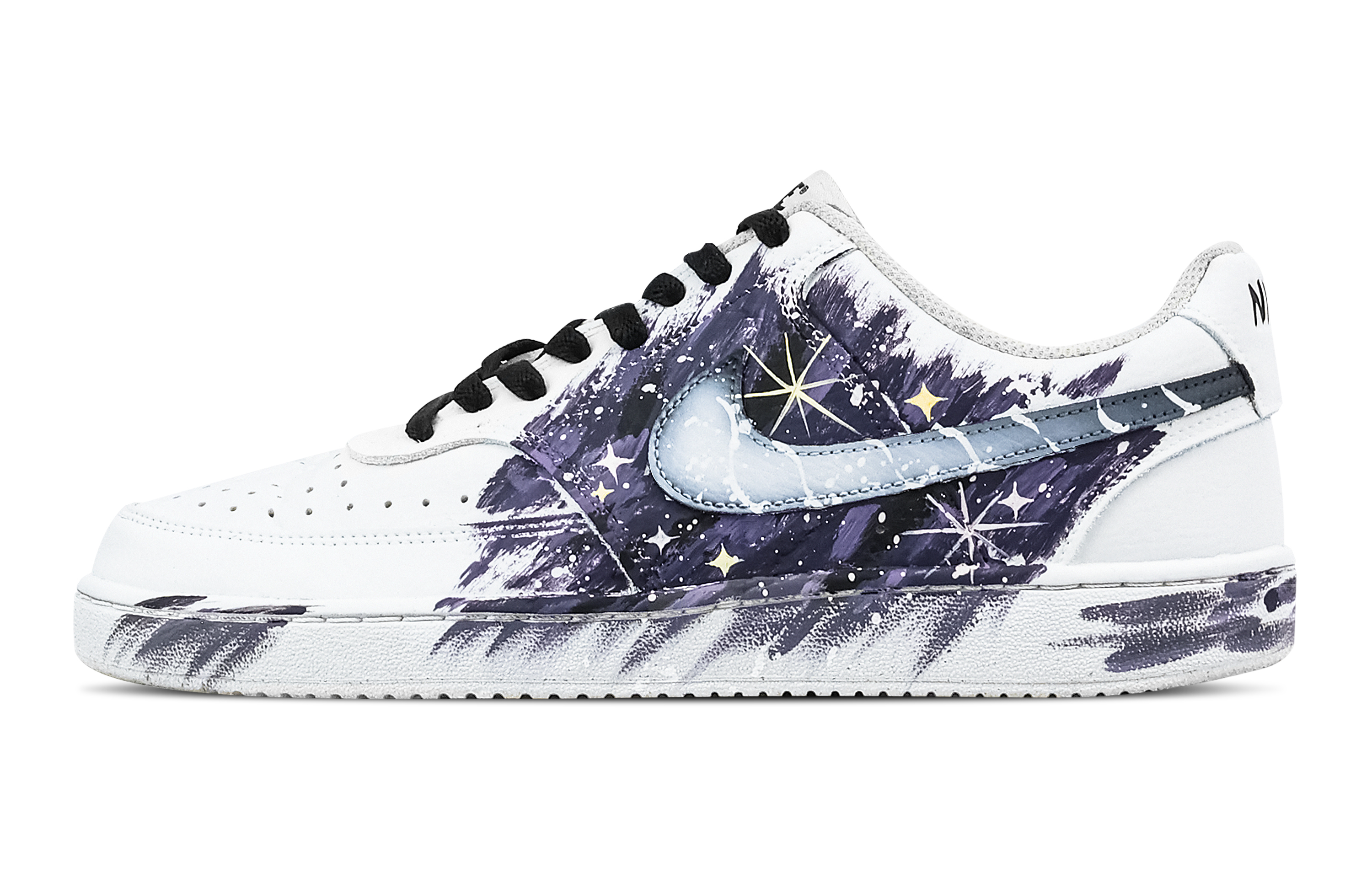 

Nike Кроссовки для скейтборда Court Vision 1 Wilderness Starlight с антискользящим покрытием, износостойкие, мужские, темно-фиолетовые