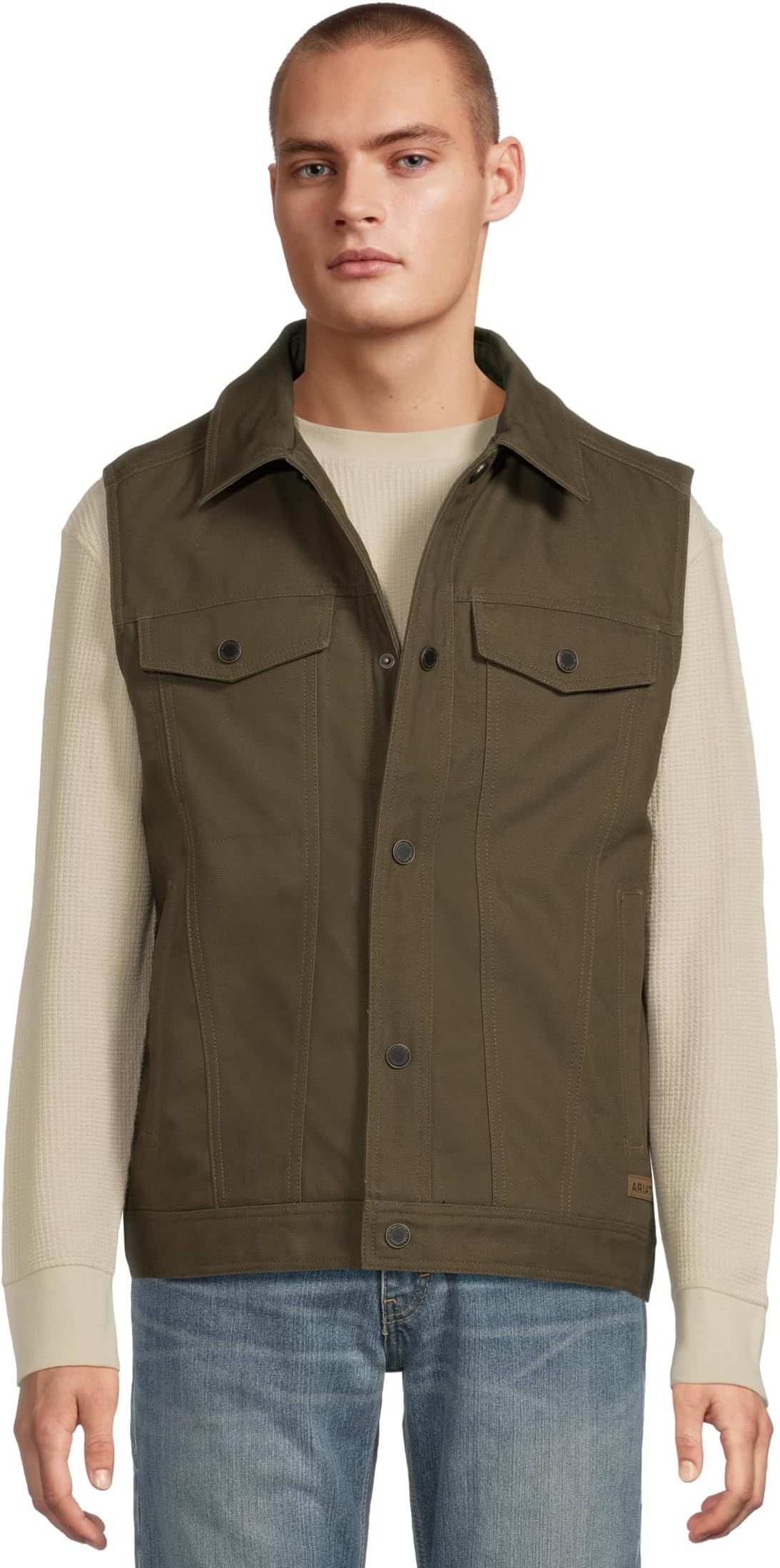 

Мужской холщовый жилет Rancher Ariat, Desert Sand