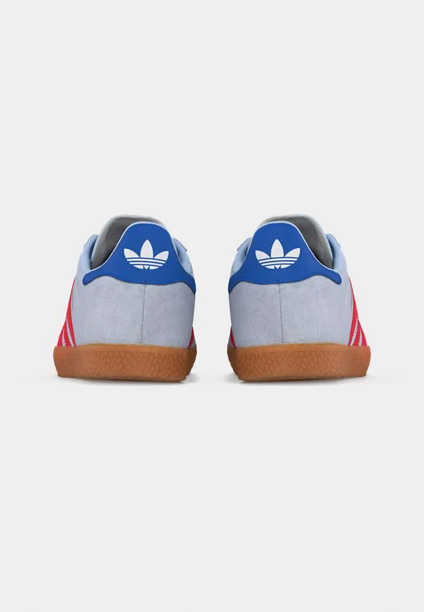 Кроссовки gazelle унисекс Adidas Originals, Crystal Sky/Semi Lucid Red/Bluebird — фото 4