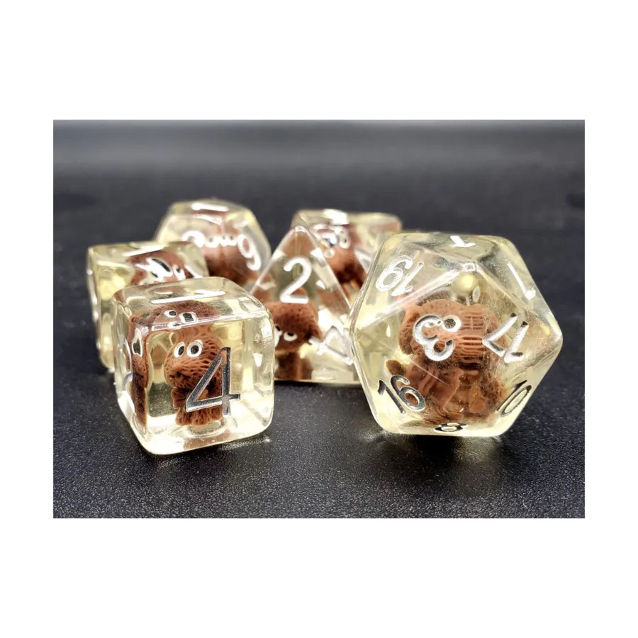 

Поли-комплект здесь Doggy Doggy с серебром (7), Acrylic-Resin Dice - Animal Kingdom