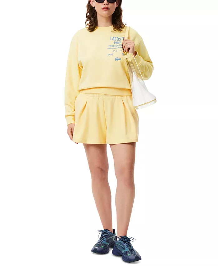

Женские шорты с логотипом LACOSTE USA, желтый