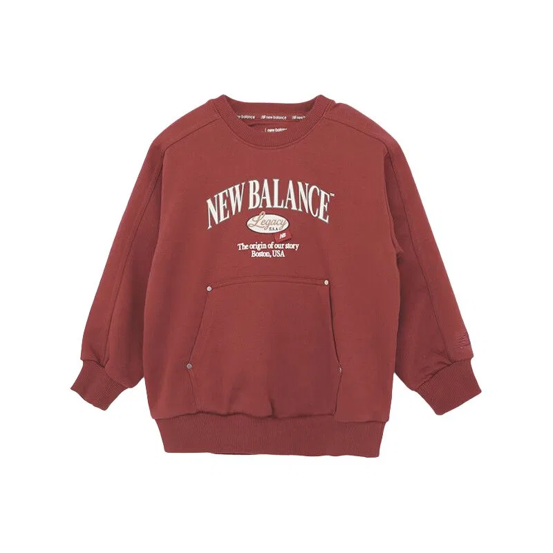 Детский свитшот с круглым вырезом New Balance, Red