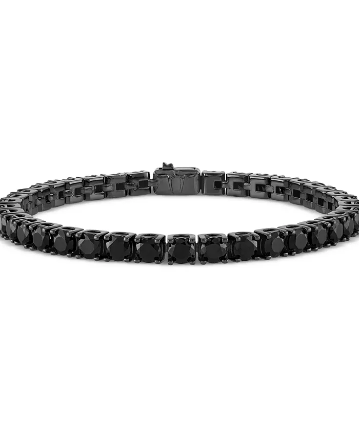 

Мужской браслет Icon Black Spinel (1/10 ct. t.w.) в стиле теннис из стерлингового серебра Bulova
