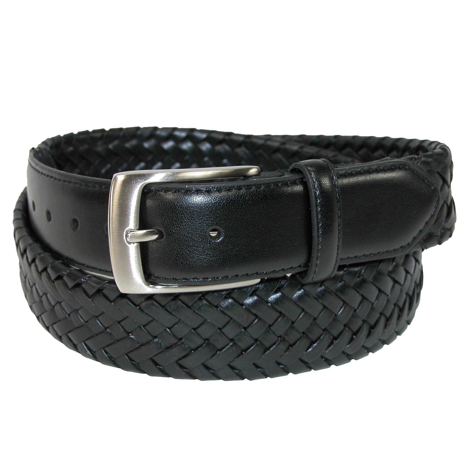 

Мужской ремень Comfort Stretch Leather Braided Danbury, черный