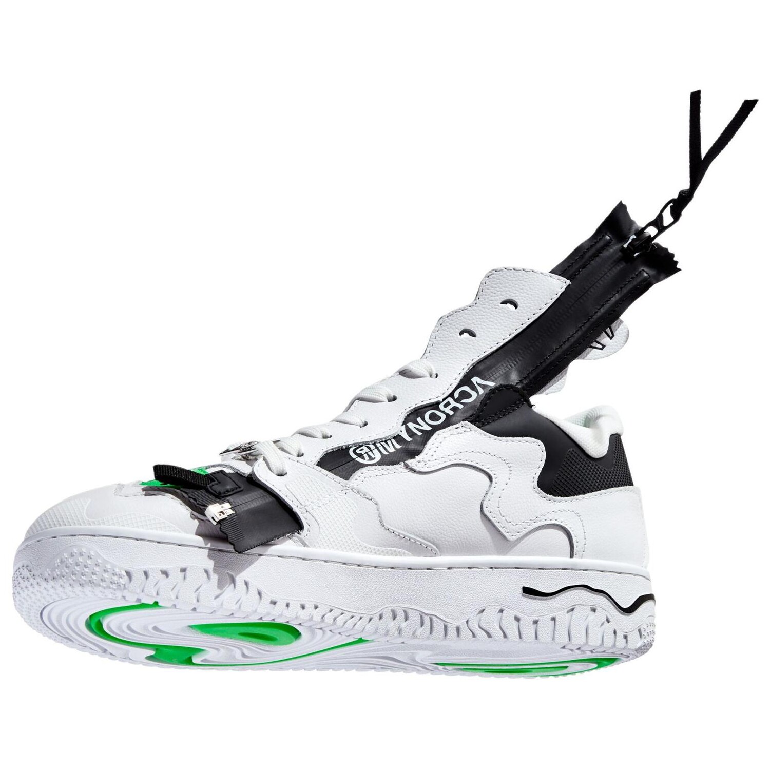 

Кроссовки MSCHF Skateboarding Shoes Unisex Low-top White/Green, зеленый