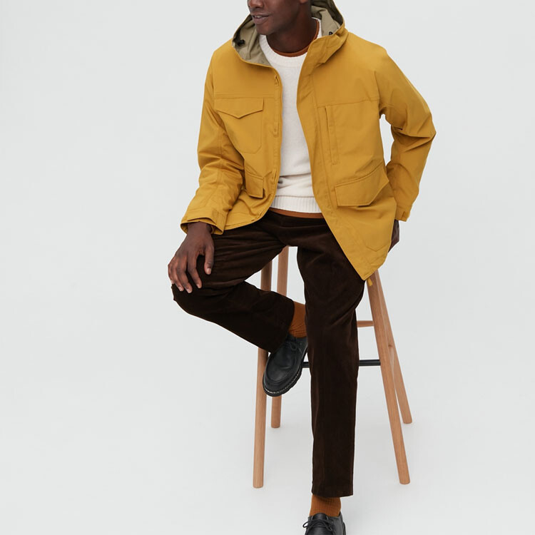 Куртка унисекс Uniqlo, 45 желтый — фото 2