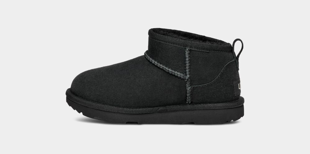 Угги Classic Ultra Mini UGG, черный — фото 3