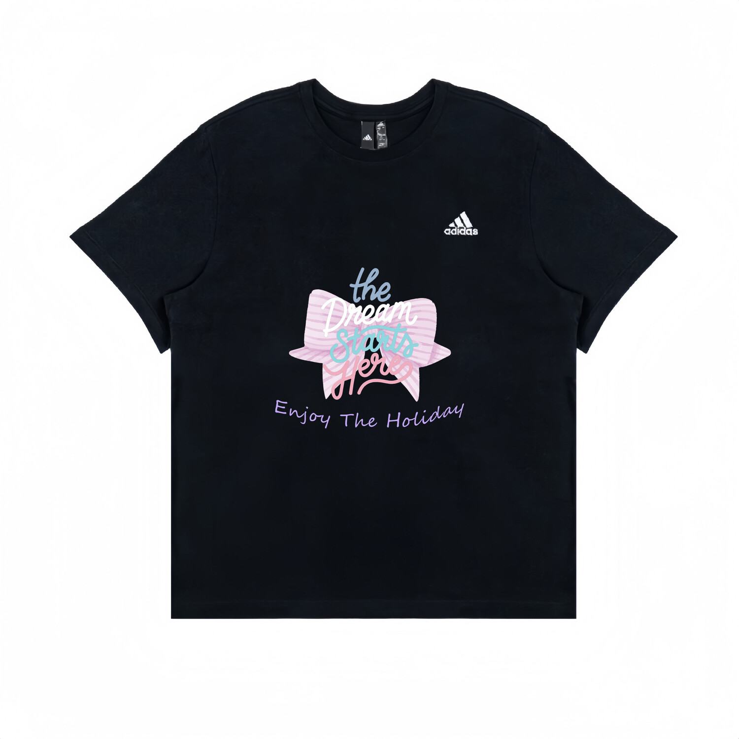 

Футболка унисекс черная Adidas, черный