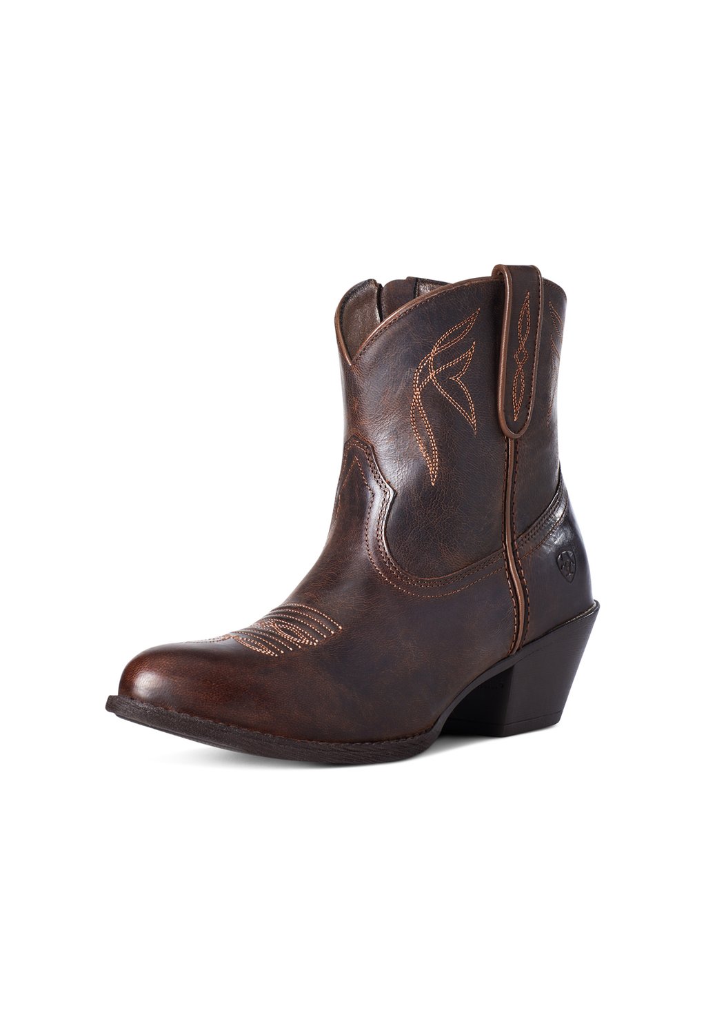 Женские ковбойские ботинки Ariat по щиколотку, коричневый — фото 3