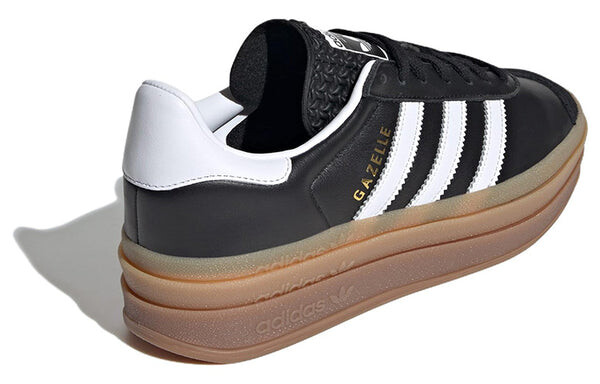 Кроссовки (WMNS) Adidas Originals Gazelle Shoes 'Black White Gum', черный — фото 4