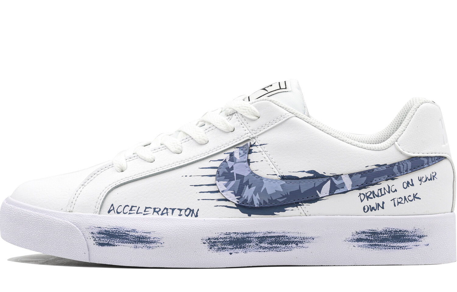 

Кроссовки Nike Court Royale Skateboarding Shoes Unisex Low-top Blue, темно-синий