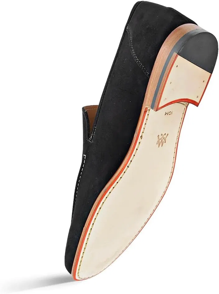 Лоферы замшевые Mezlan Tassel Loafer, черный — фото 4