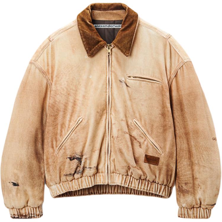 

Alexander Wang Принтованная куртка из овчины, Dark Brown