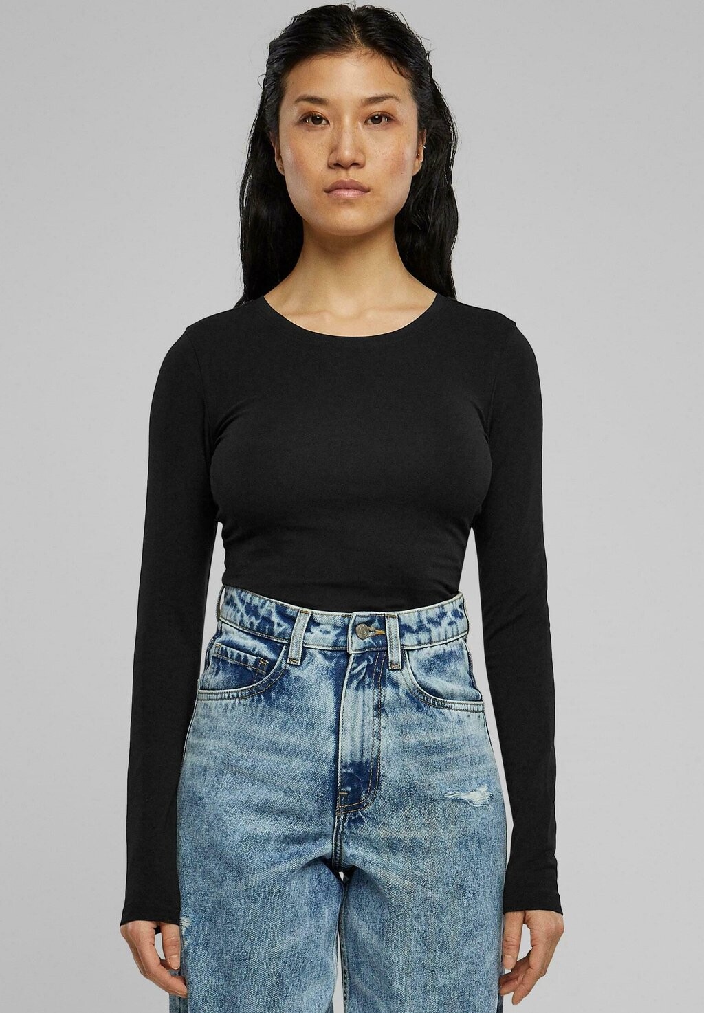 

Боди STRETCH LONGSLEEVE Urban Classics, черный