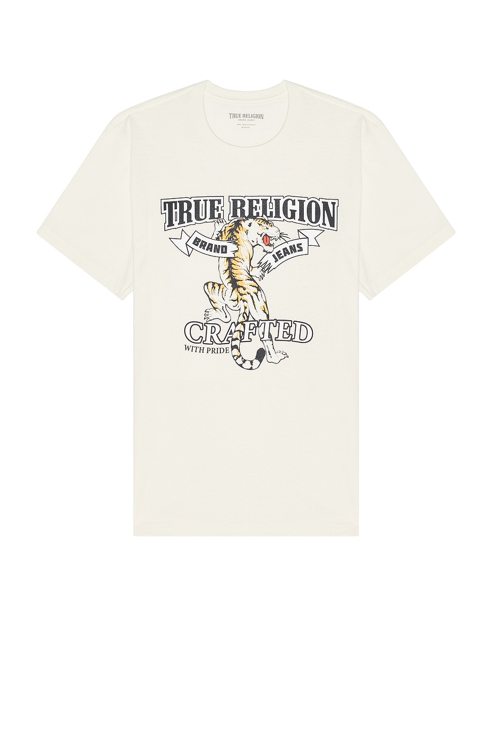 

Футболка с тигровым принтом True Religion, белый
