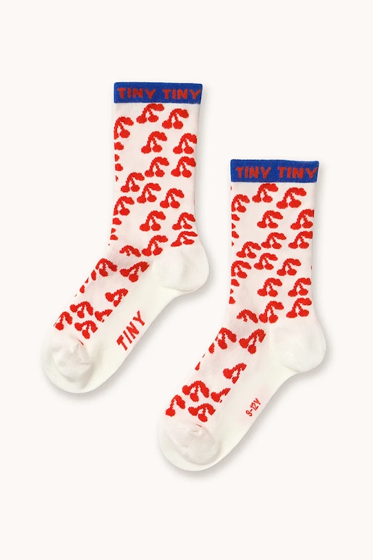 

Детские носки CHERRIES MEDIUM SOCKS Tinycottons, белый