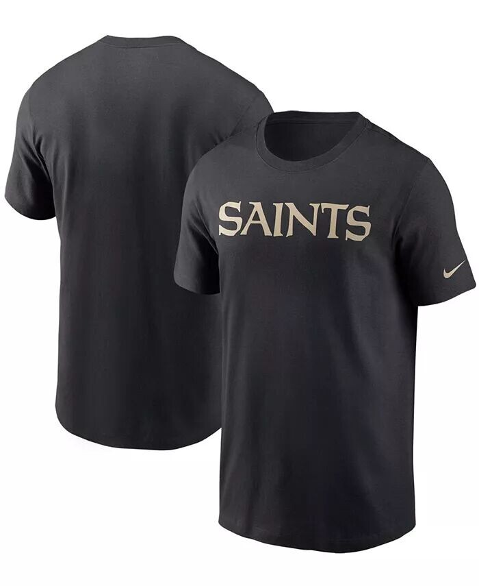 

Мужская черная футболка с надписью New Orleans Saints Team Nike