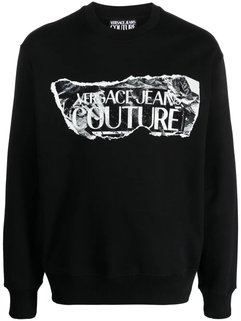 

Толстовка с логотипом Versace Jeans Couture, черный