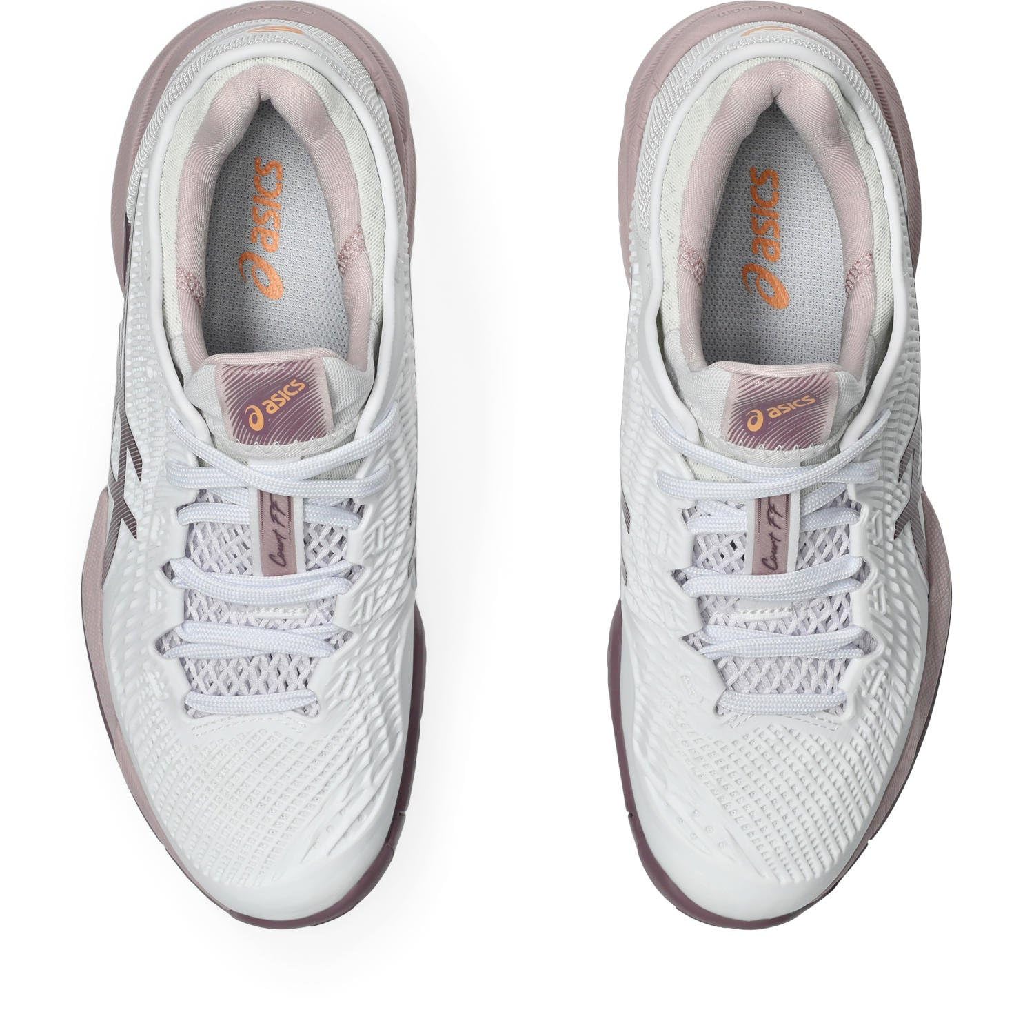 Кроссовки ASICS Women'S Court Ff 3, White/Watershed Rose — фото 2