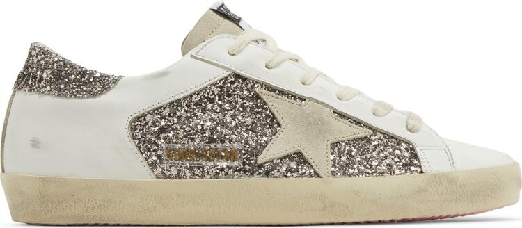 Кроссовки Golden Goose Wmns Superstar 'Glitter - White Seedpearl', белый