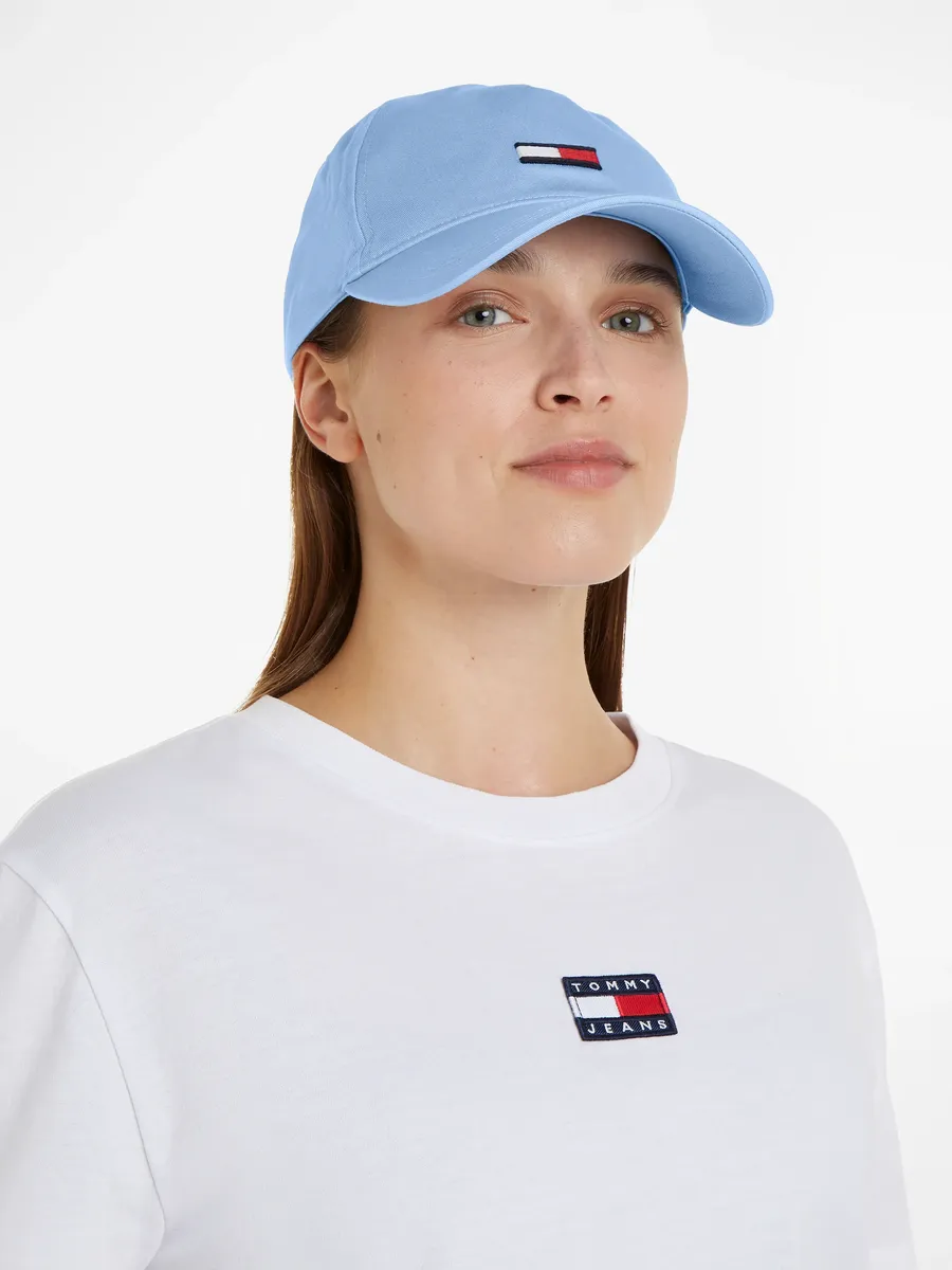 

Бейсбольная кепка Tommy Jeans "TJW ELONGATED FLAG CAP" с вышивкой логотипа, синий