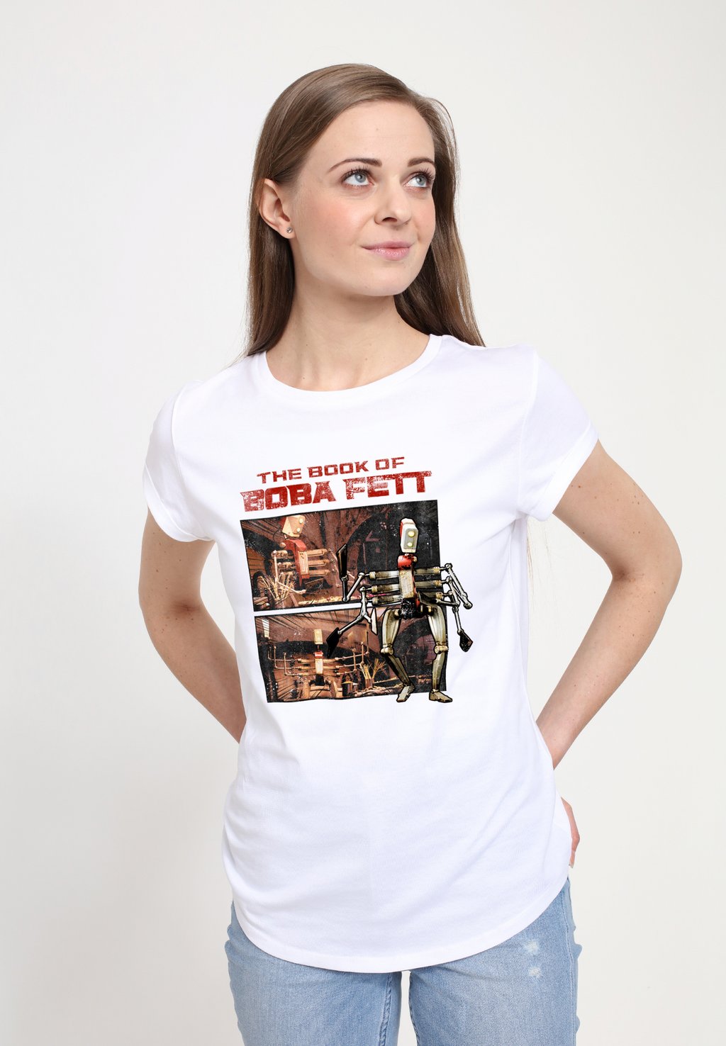 

Футболка с принтом THE BOOK OF BOBA FETT ALL OR NOTHING Henry Tiger, белый