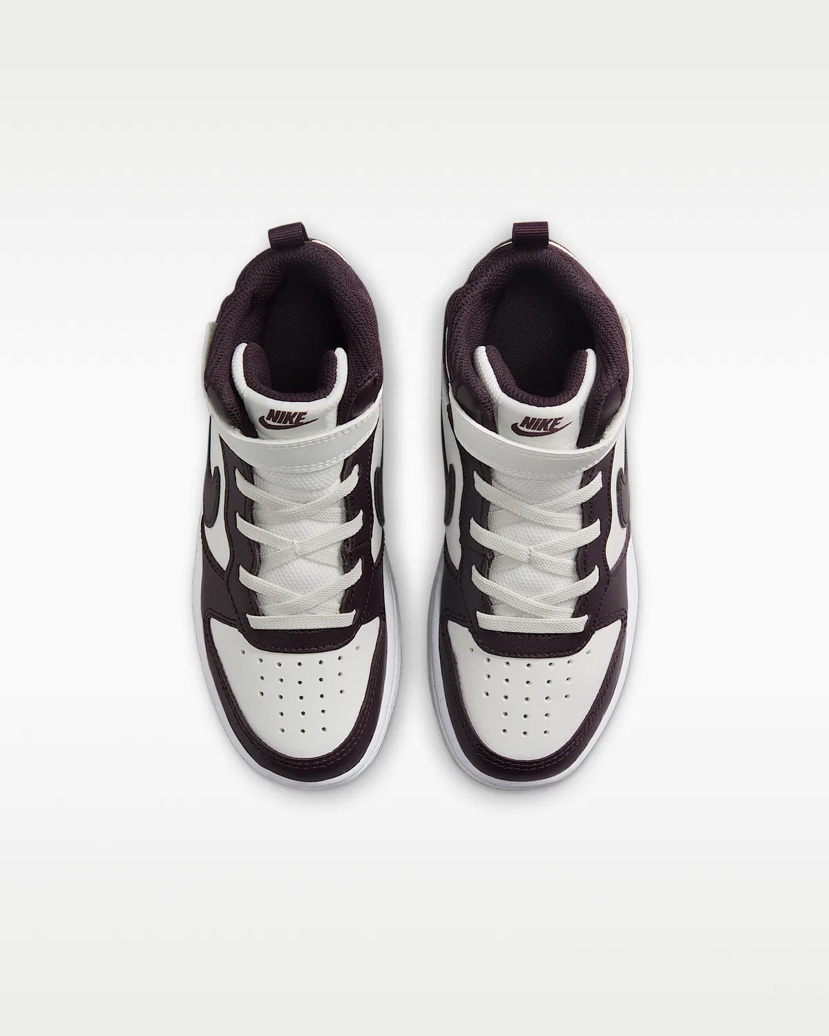 Кроссовки Nike Court Borough Mid 2 для малышей, Sail/White/Burgundy Ash — фото 4