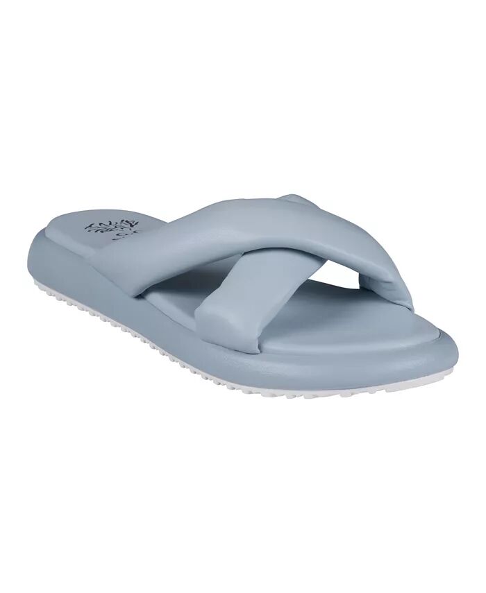 Женские сандалии Nalani Crisscross Slide Flat GC Shoes, синий