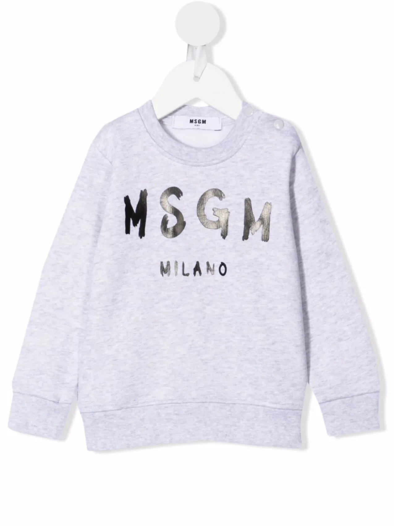 

MSGM Kids джемпер с логотипом, серый