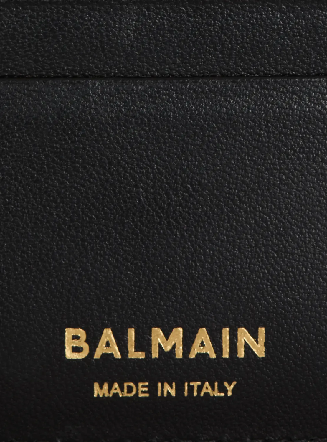Кардхолдер Anthem из телячьей кожи Balmain, черный — фото 2