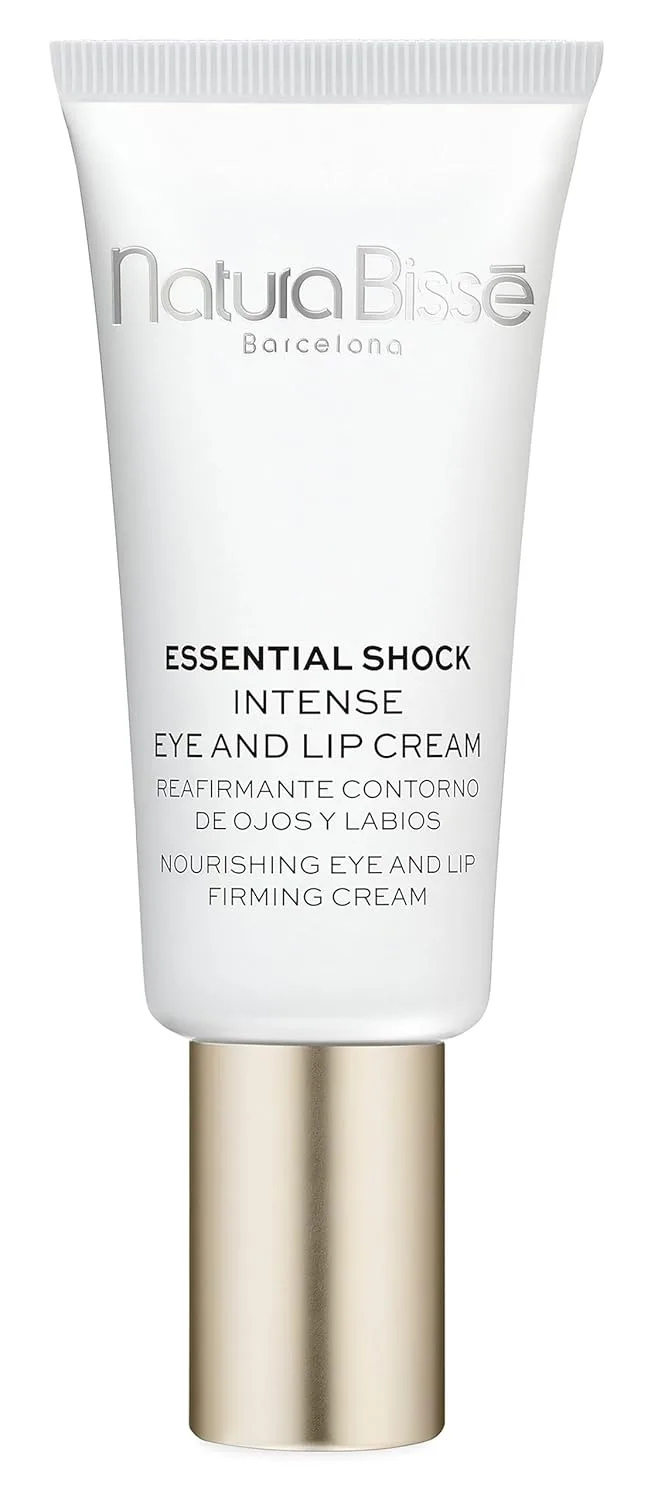 Natura Bissé Essential Shock Intense Eye & Lip Cream, питательный крем для глаз и губ, укрепляет, омолаживает и оживляет кожу, подходит для всех типов кожи, 0,5 унции