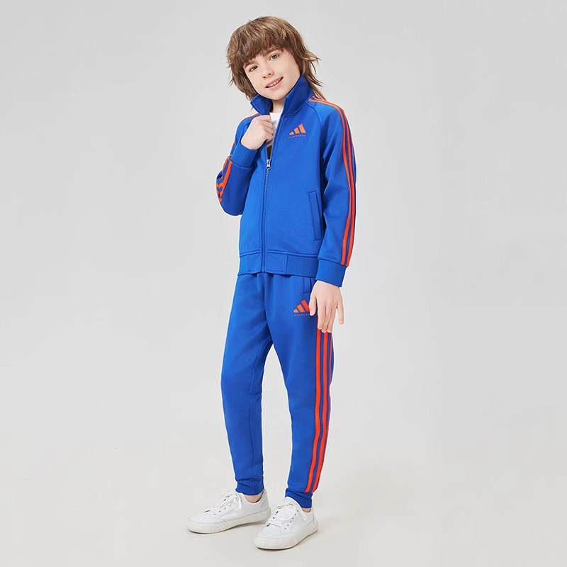 Adidas Вязаные спортивные штаны Unisex Blue Orange — фото 4