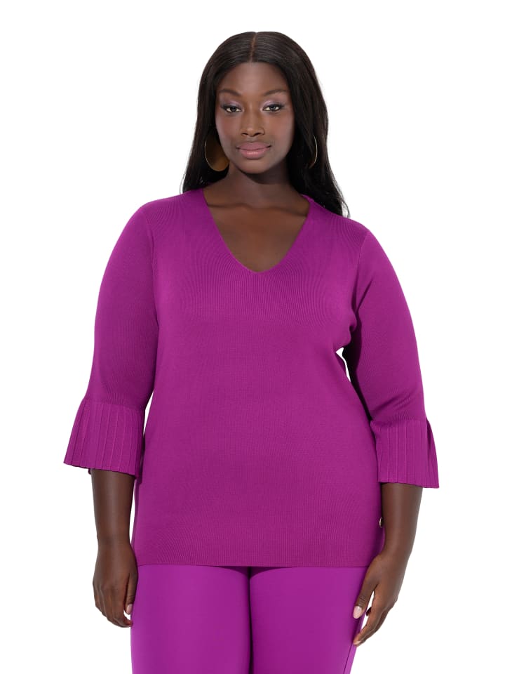 

Ulla Popken Свитер ягодного цвета