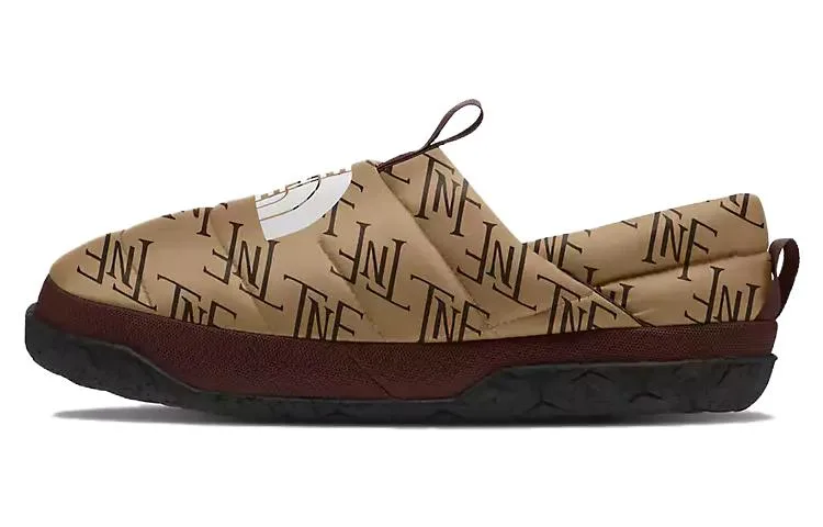 Nuptse Mules 'Almond Butter Monogram' THE NORTH FACE, Coal Brown