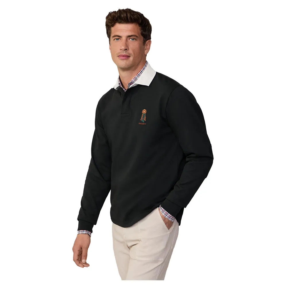 

Поло Hackett Heritage Harry Rugby, черный