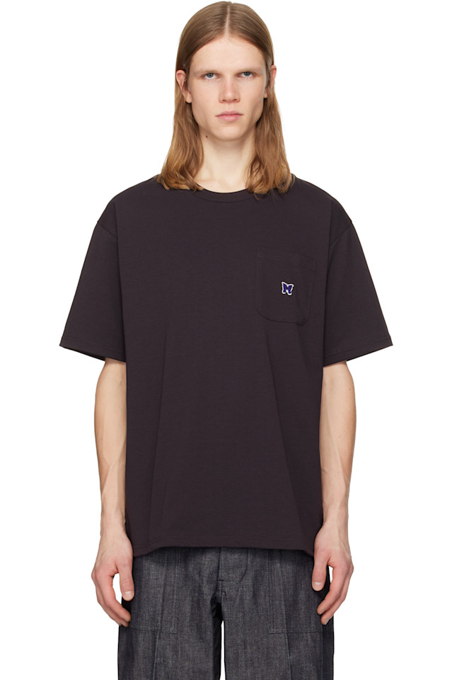 

Needles Фиолетовая футболка с короткими рукавами и круглым вырезом