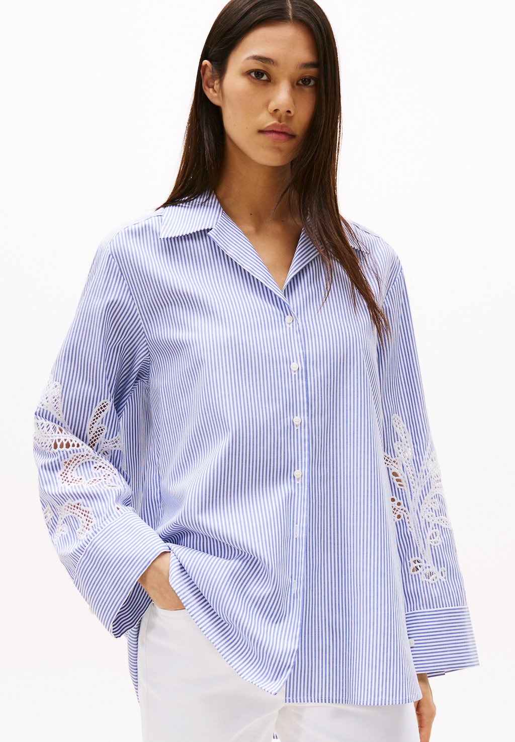 

Блузка на пуговицах BRODERIE ANGLAISE Tommy Hilfiger, белый