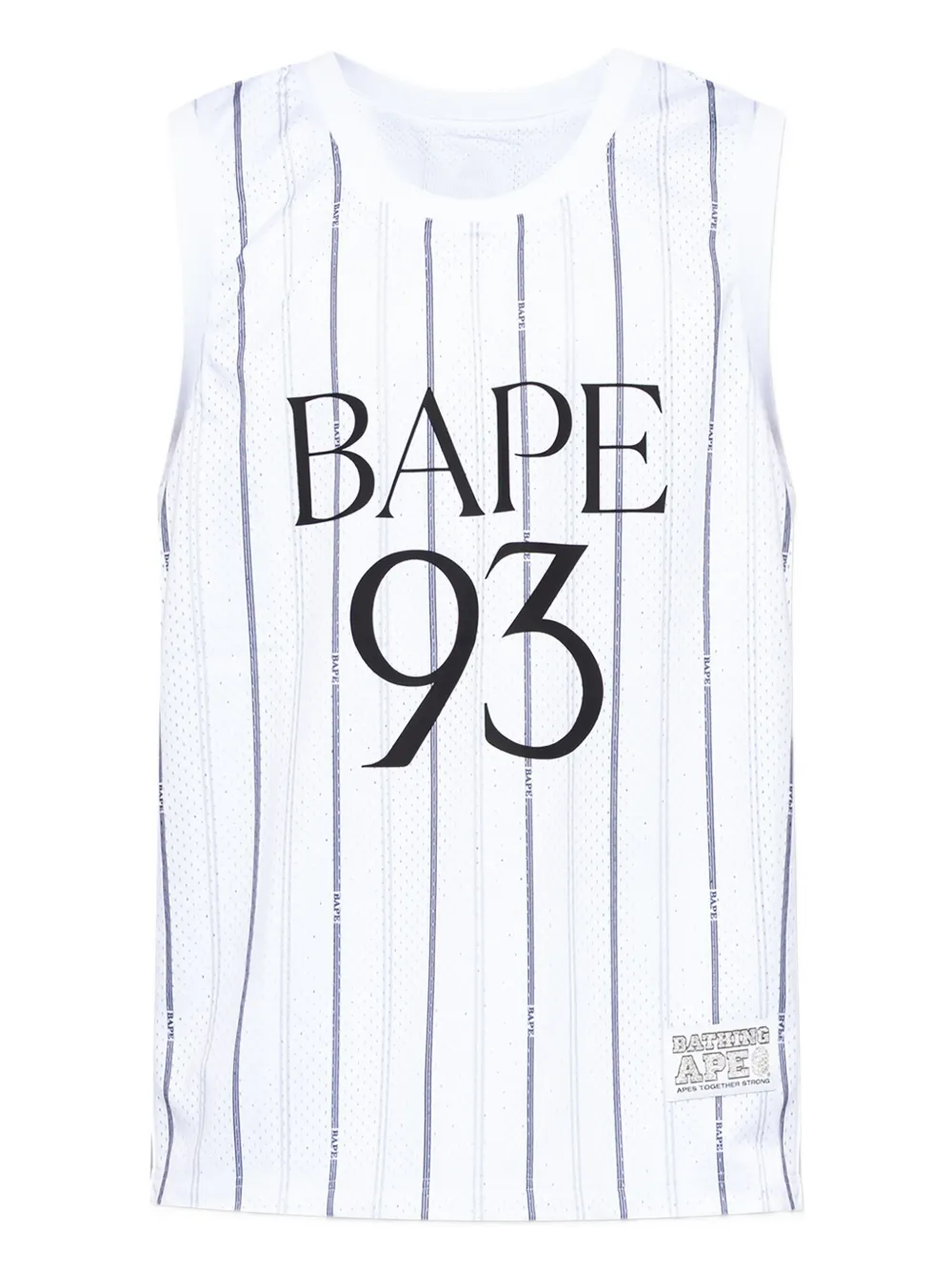 

Топ из джерси в тонкую полоску A BATHING APE, белый