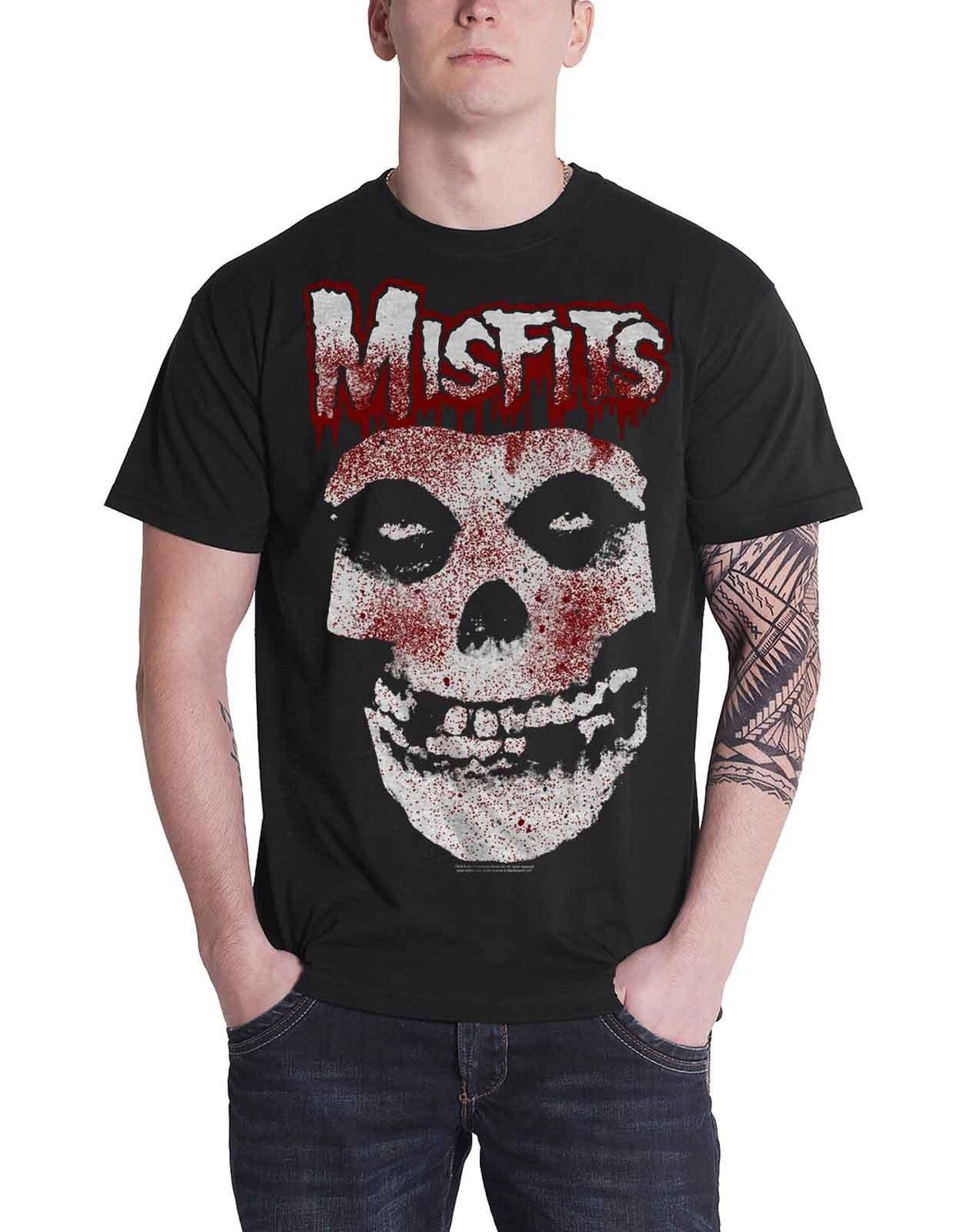 

Футболка Blood Drip Jarek Skull Misfits, черный