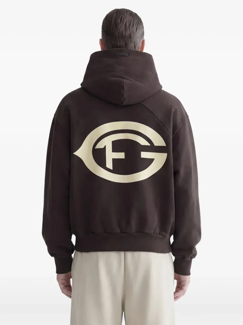 Худи F Of G с классическим логотипом и рукавами реглан Fear Of God, коричневый — фото 3