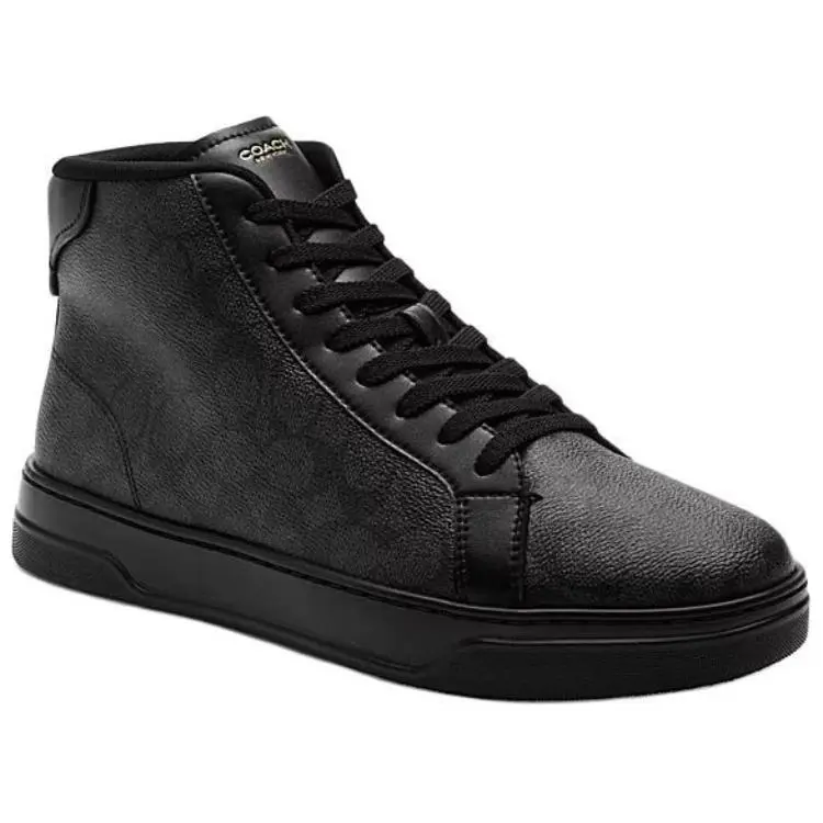 Кроссовки Signature High-Top Skateboard Men's Black COACH — фото 3