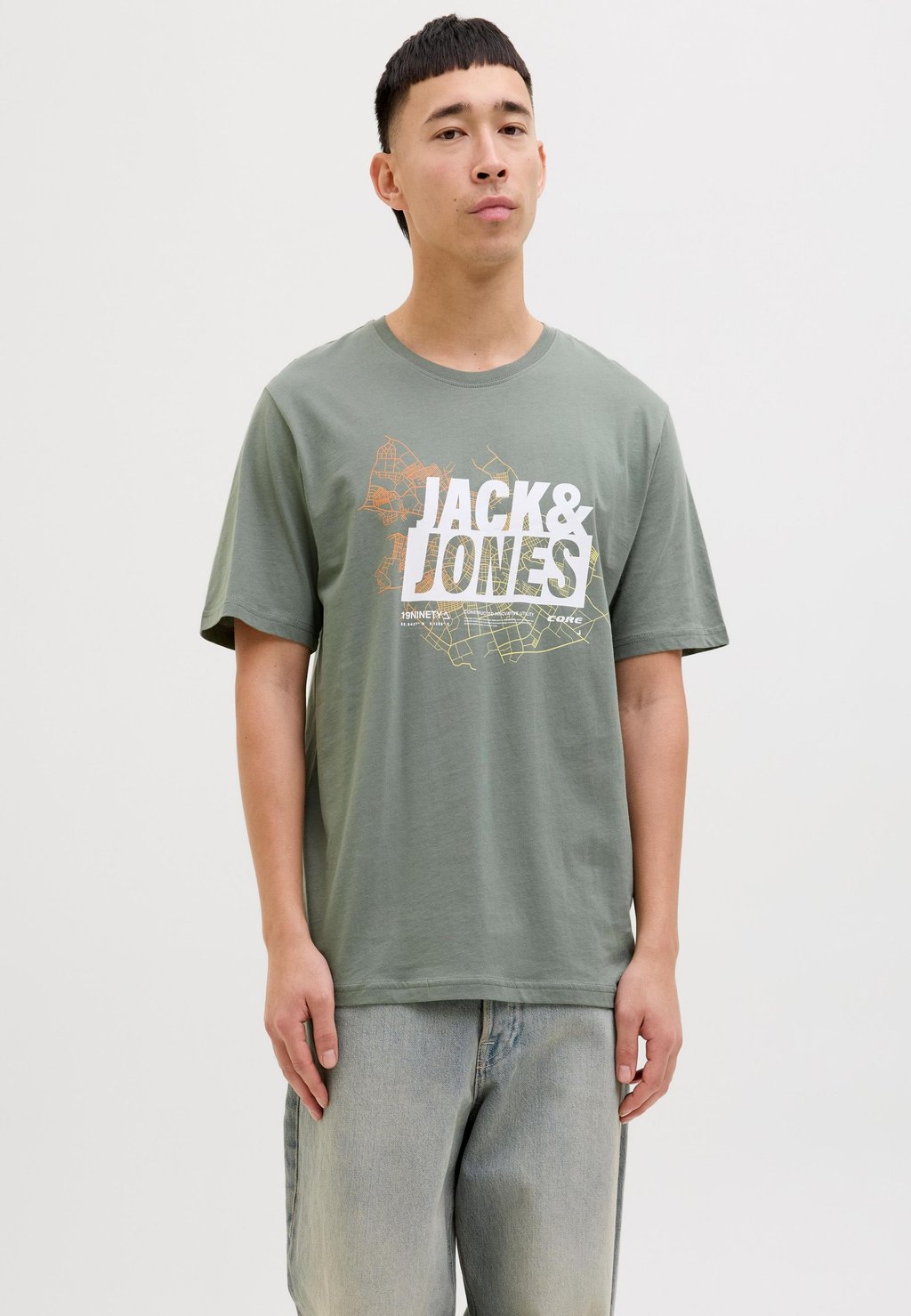 

Футболка с принтом JWHMAP Jack & Jones, зеленый