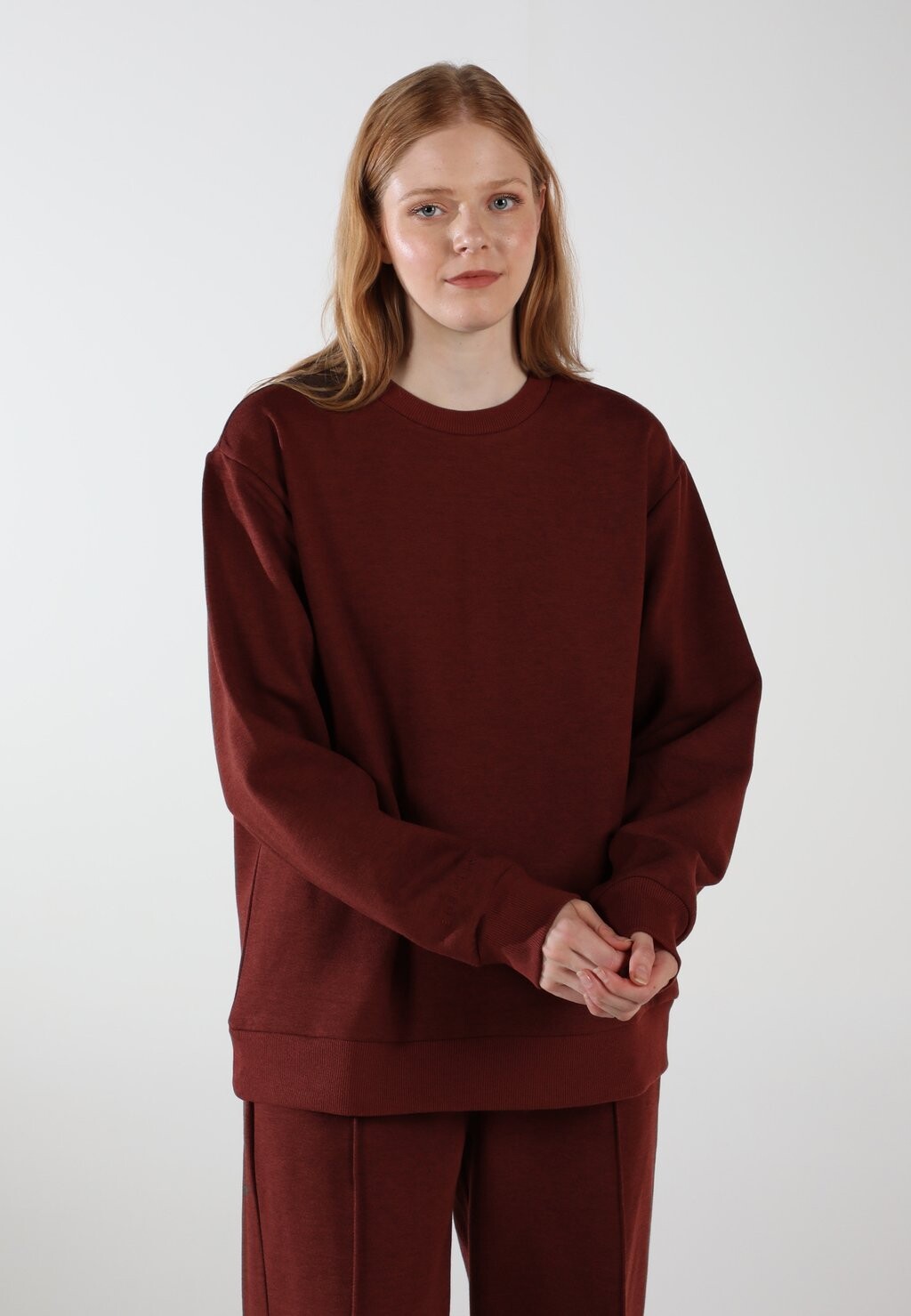 

Верх пижамы UNISEX CREWNECK LOOSE FIT ELEVATE EOSELIO, Бордо